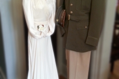 Frank Orr's military uniform & Zoe Orr's wedding dress